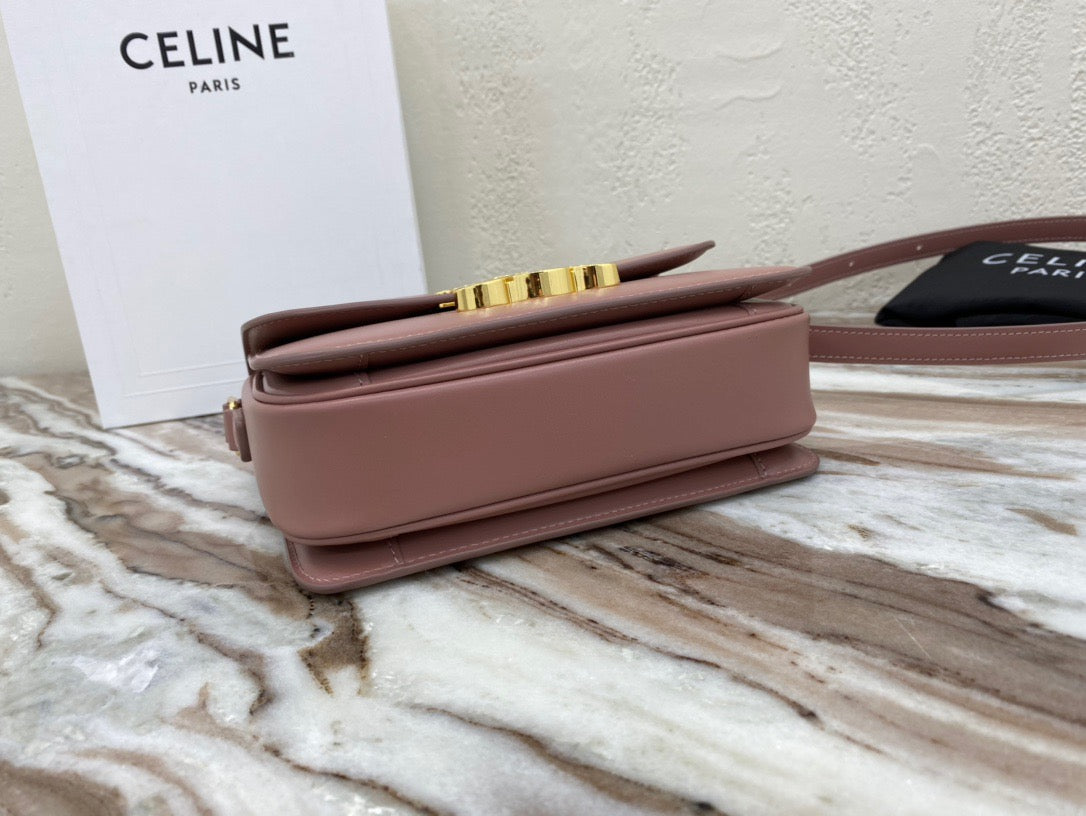 Celine Classic Box Teen Bag In Bean Paste Powder Box Calfskin