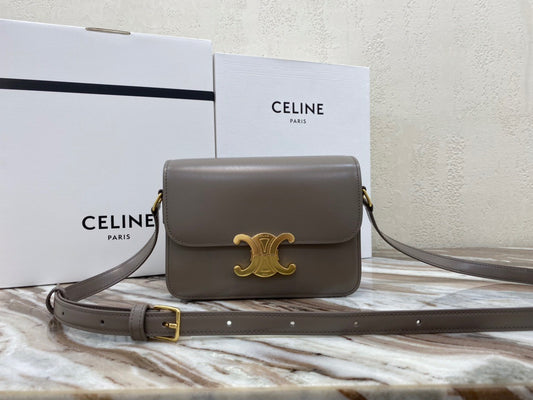 Celine Classic Box Teen Bag In Light Brown Box Calfskin