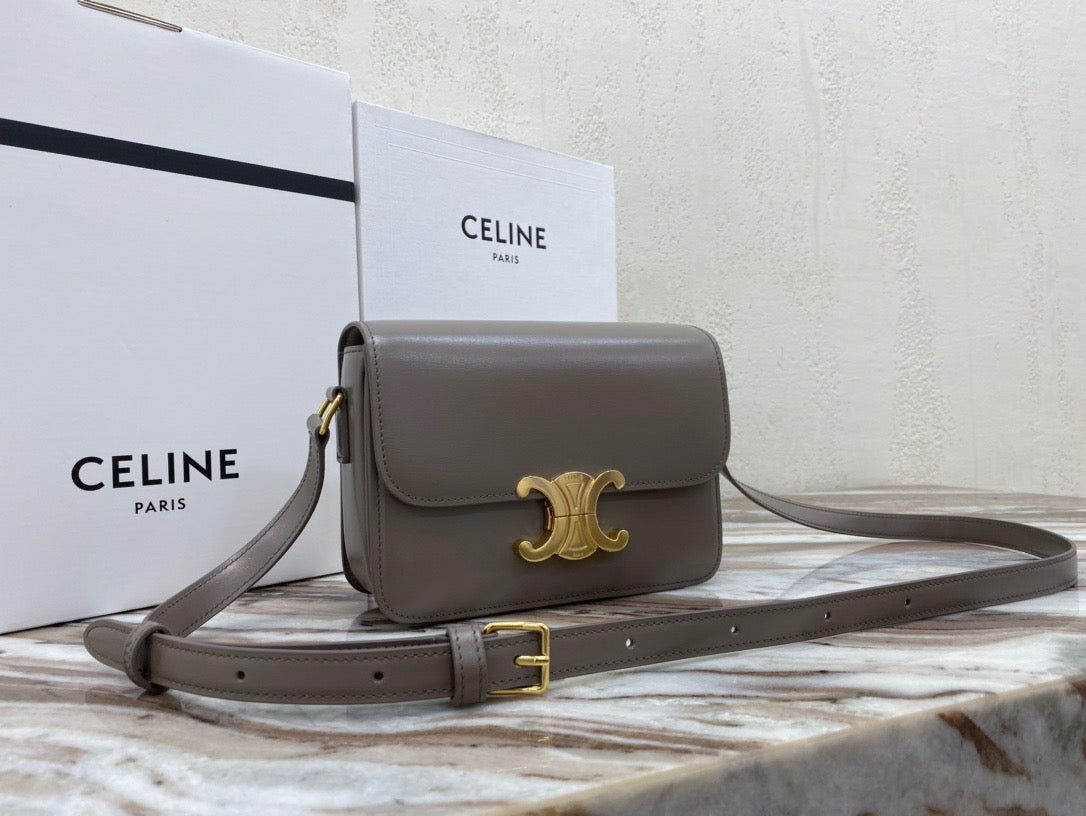 Celine Classic Box Teen Bag In Light Brown Box Calfskin