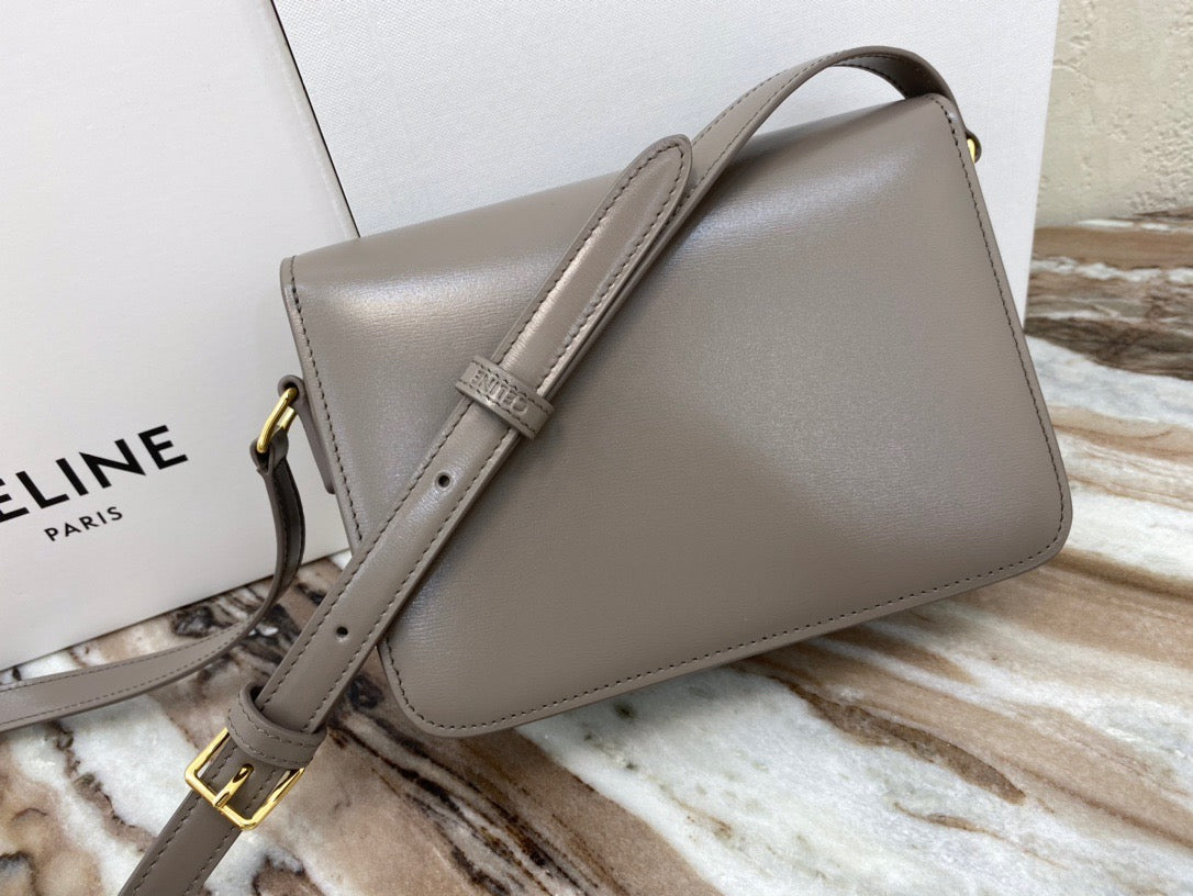 Celine Classic Box Teen Bag In Light Brown Box Calfskin