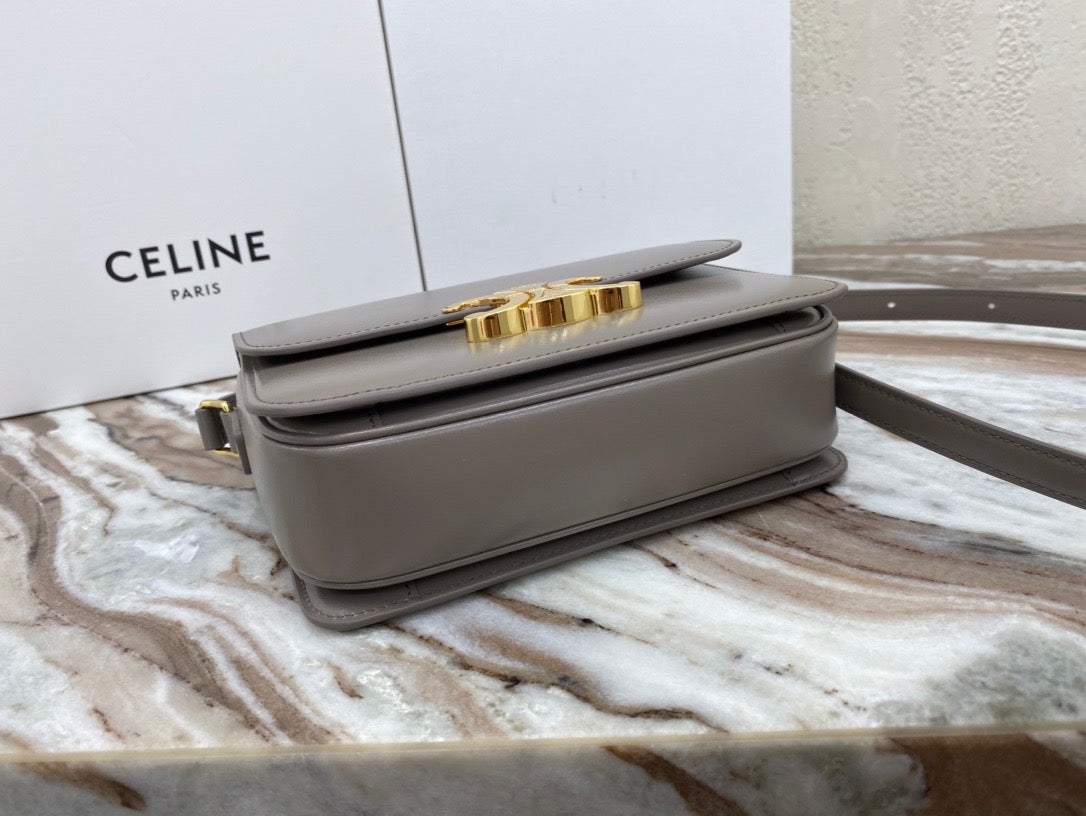 Celine Classic Box Teen Bag In Light Brown Box Calfskin