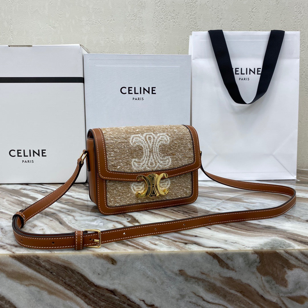 Celine Classic Box Teen Bag In Fabric Patchwork leather Vintage Canvas Box