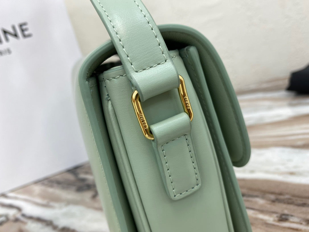 Celine Classic Box Teen Bag In Light Green Box Calfskin