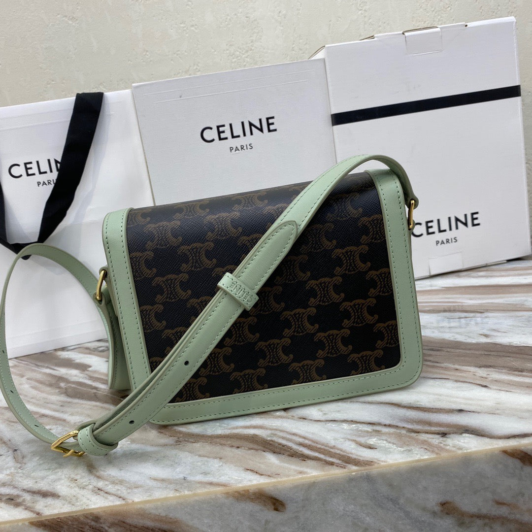 Celine Classic Box Teen Bag In Fabric Patchwork leather Vintage Canvas Box