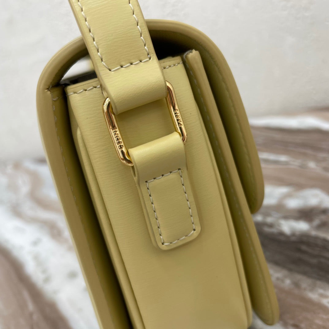 Celine Classic Box Teen Bag In Lime Box Calfskin