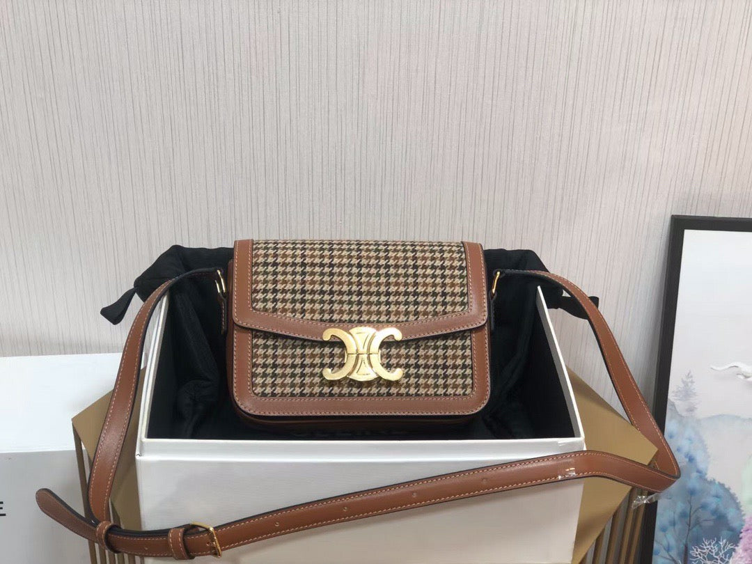 Celine Classic Box Teen Bag In Fabric Patchwork leather Vintage Canvas Box