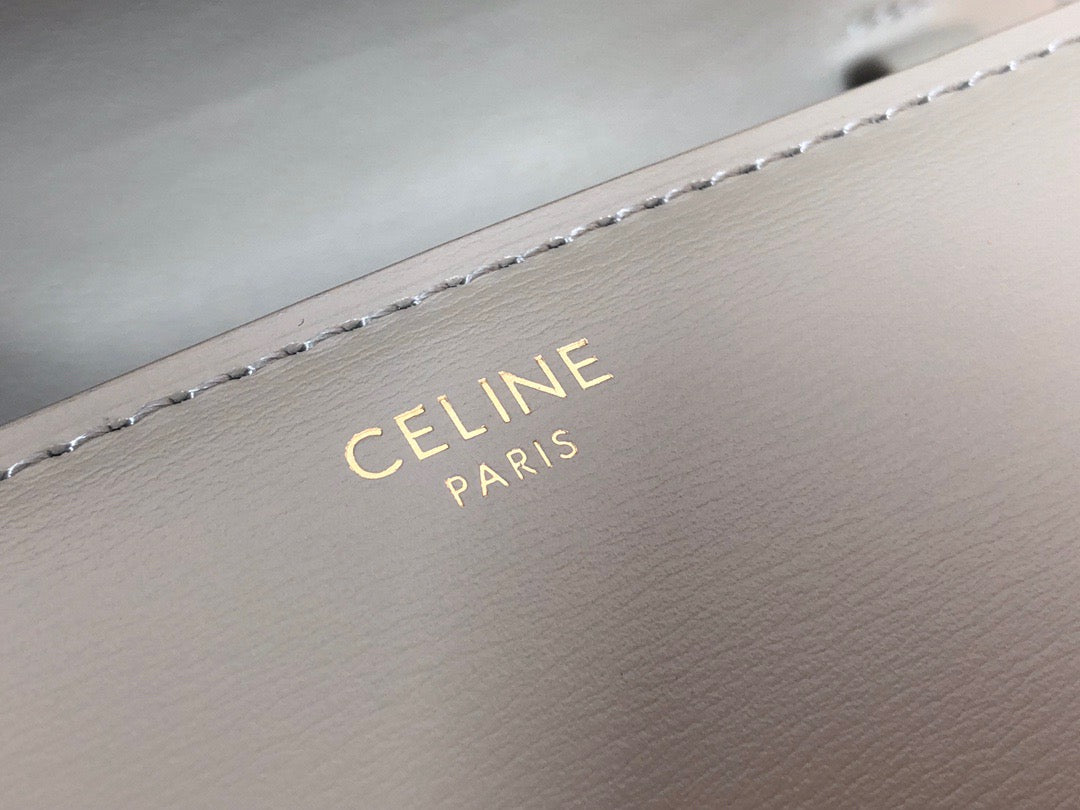 Celine Classic Box Medium Bag In Light Green Box Calfskin