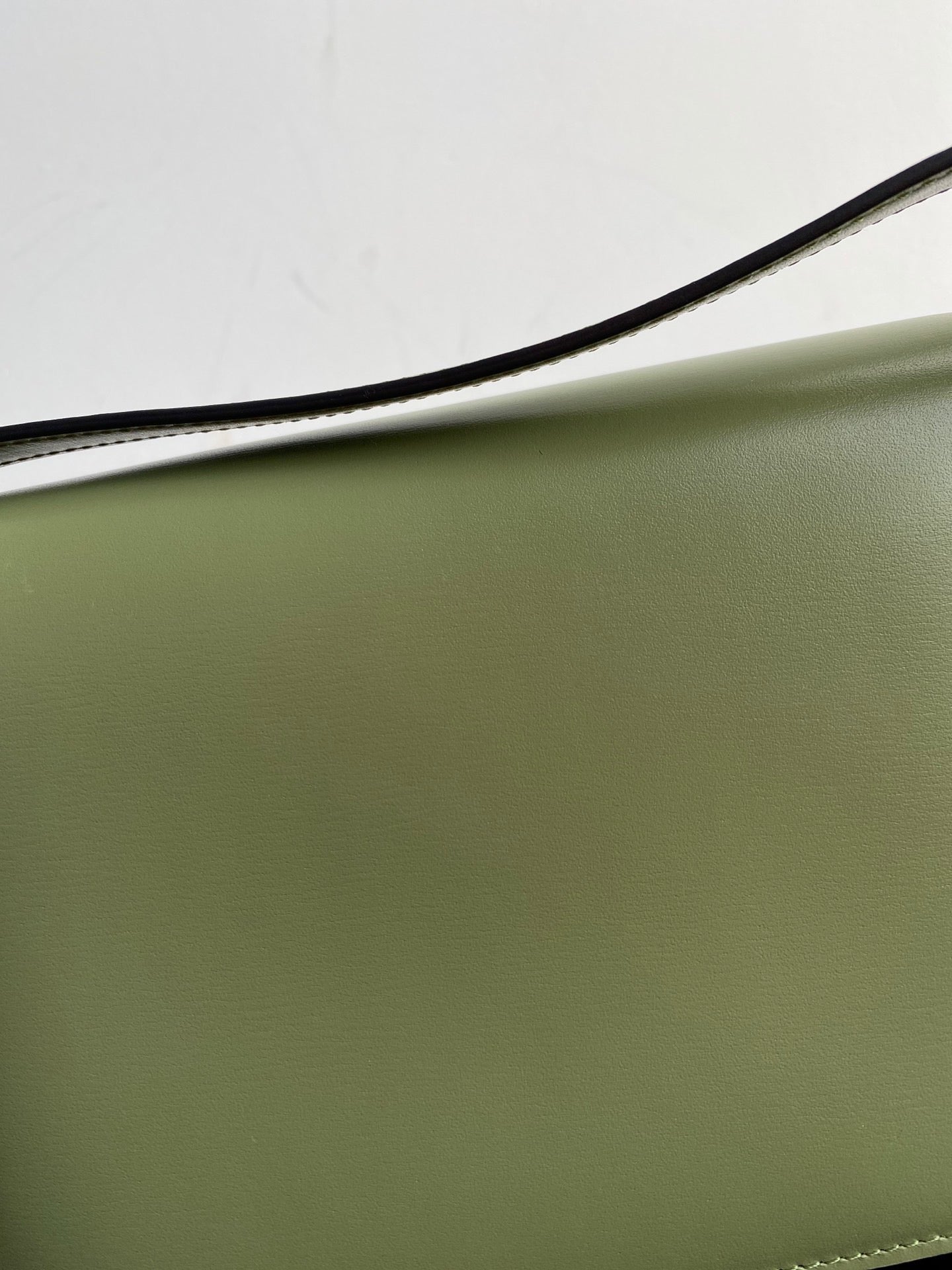 Celine Triomphe Teen Bag In Green Leather