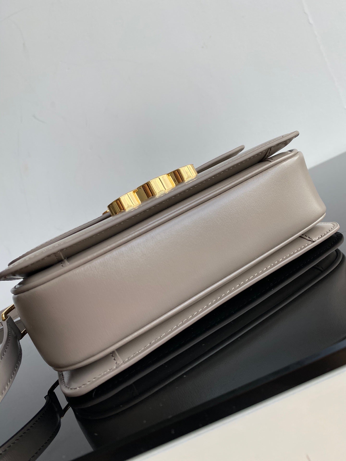 Celine Triomphe Teen Bag In Grey Leather