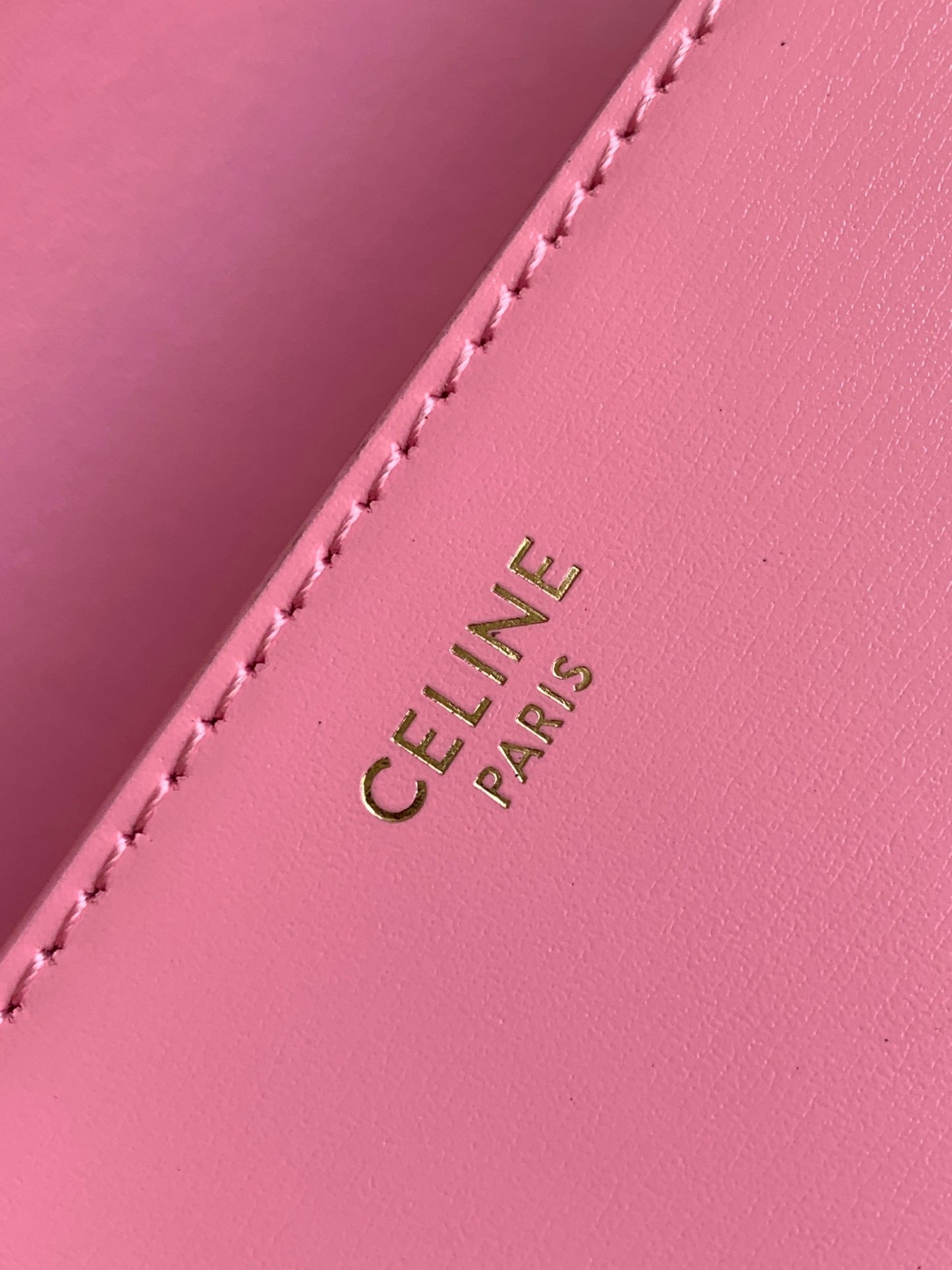 Celine Triomphe Teen Bag In  Sakura Powder Leather