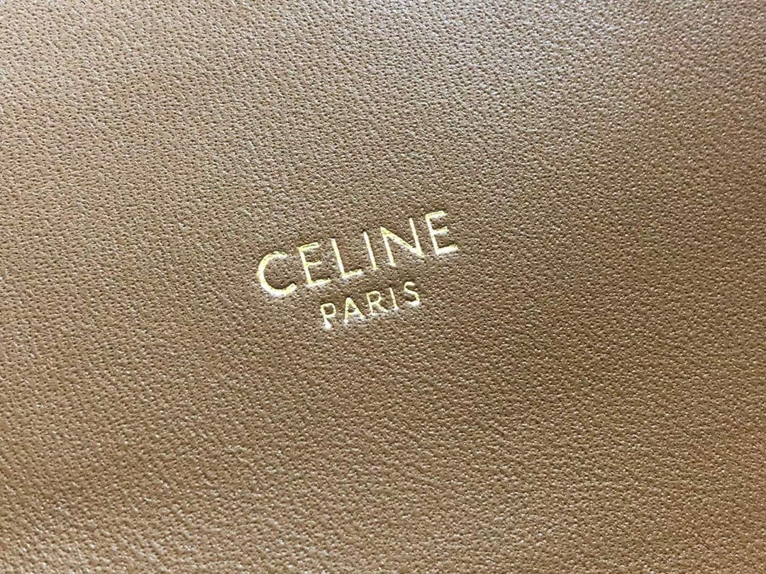 Celine Classic Triomphe Medium Bag In Fabric Patchwork leather Vintage Canvas Box