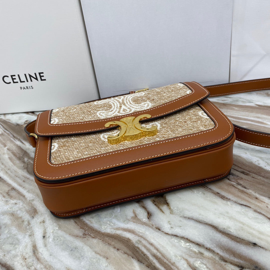 Celine Classic Triomphe Medium Bag In Presbyopic Retro Bag