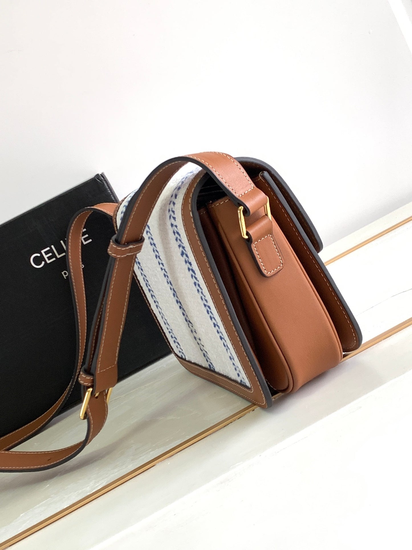 Celine Classic Triomphe Medium In Presbyopic Retro Bag