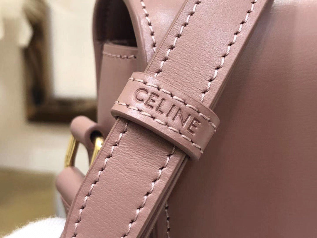 Celine Triomphe Large Bag In Bean Paste Powder Calfskin