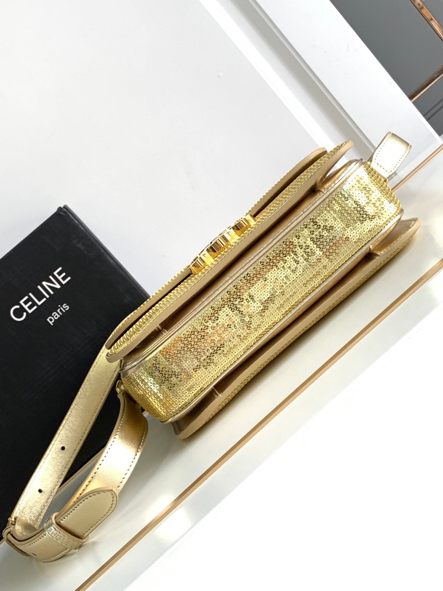 Celine Classic Triomphe Large In Gold