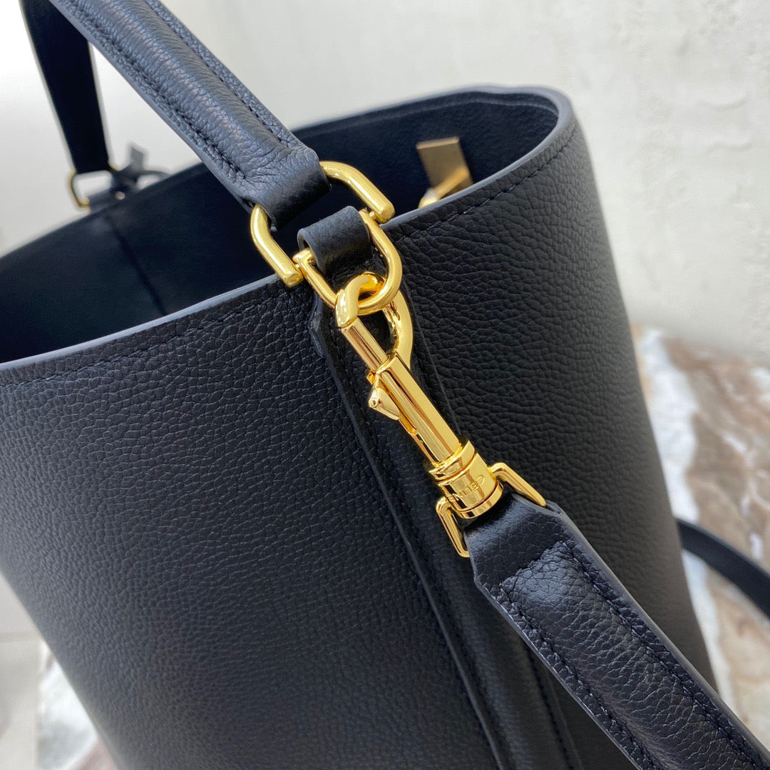 Celine Bucket 16 Bag In Black Smooth Calfskin