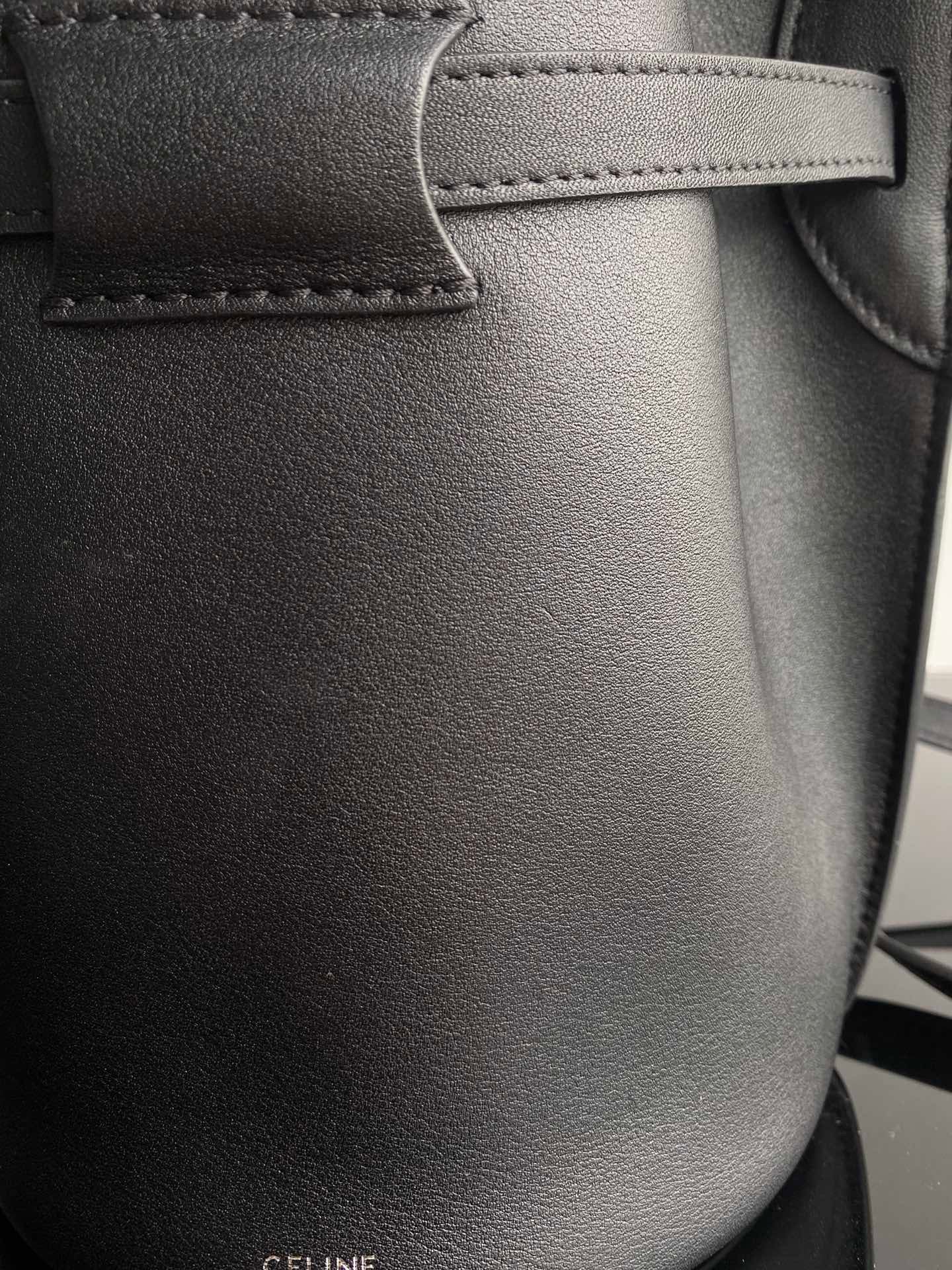 Celine Bucket Nano Bag In Black Calfskin