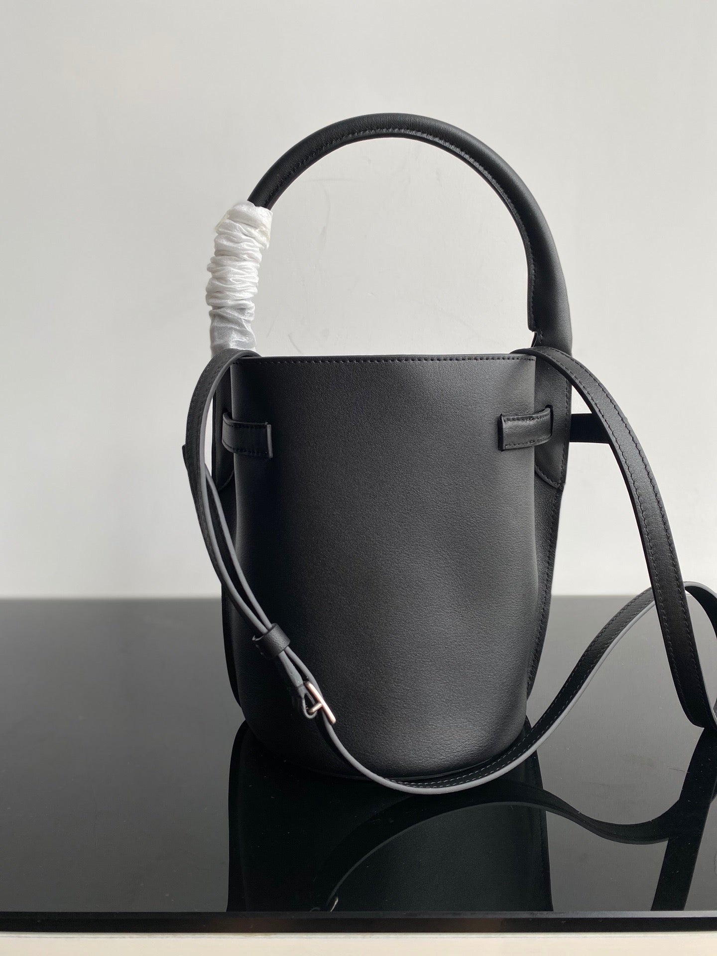 Celine Bucket Nano Bag In Black Calfskin