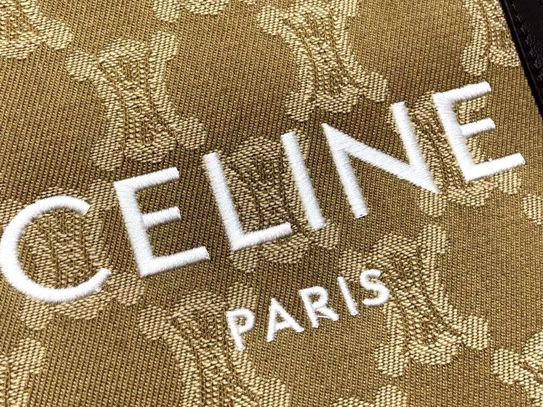 Celine Denim Arc De Triomphe Jacquard Mini Tote