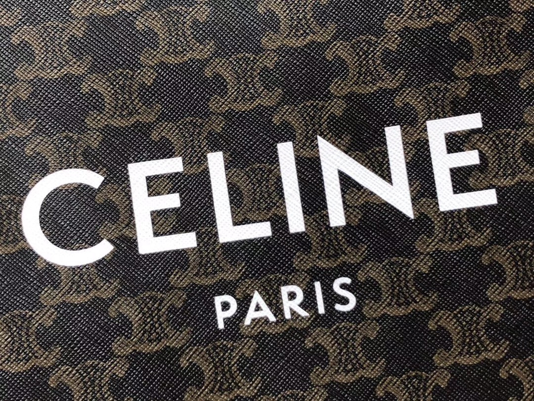 Celine Denim Arc De Triomphe Black Jacquard Small Tote