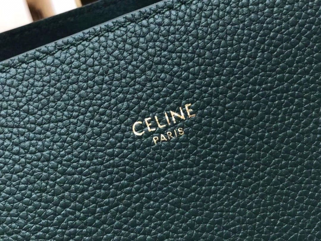 Celine Small Cabas Phantom Bag In Amazone Grained Calfskin