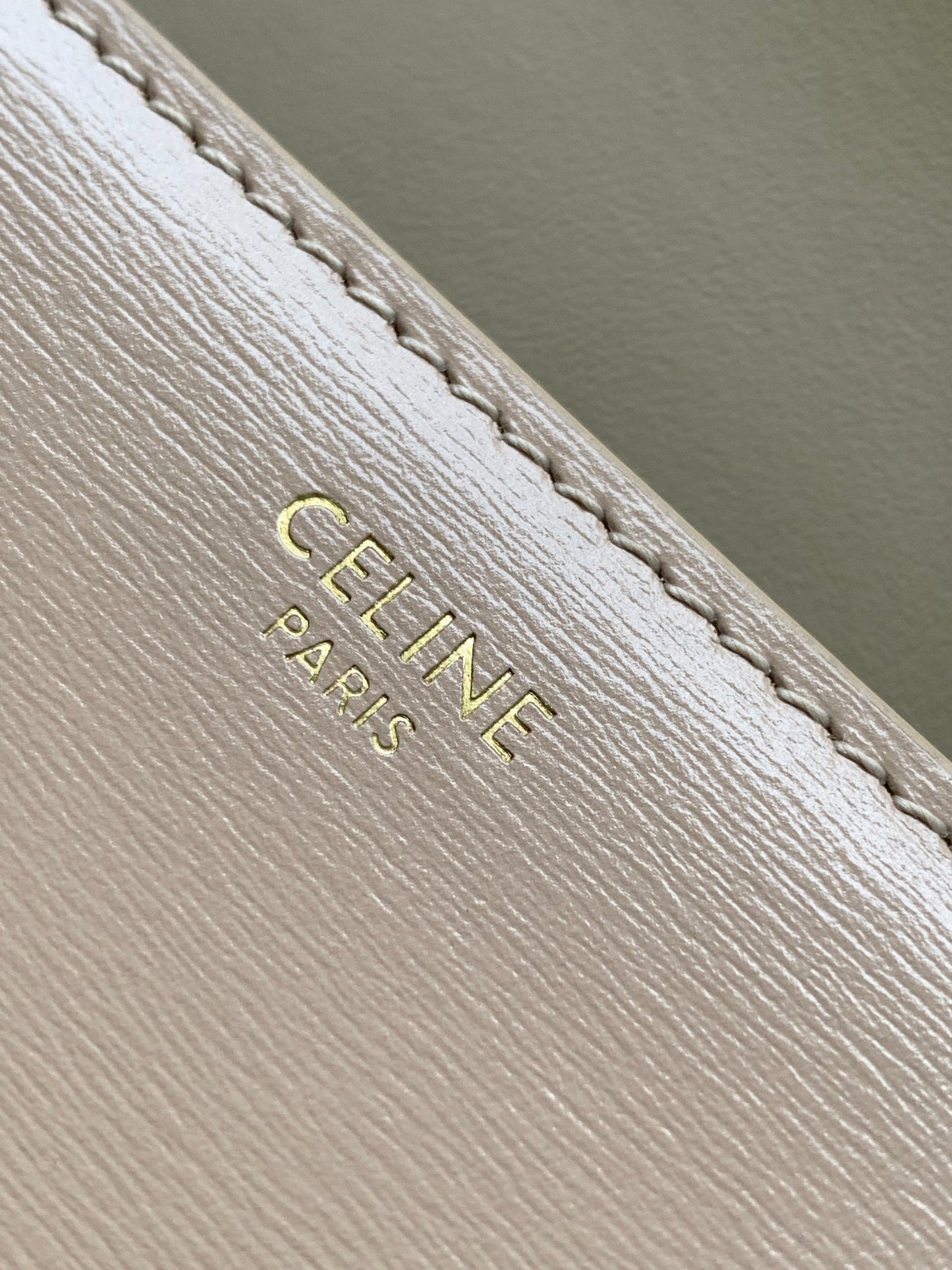 Celine Claude Shoulder Bag in Nude Color Calfskin