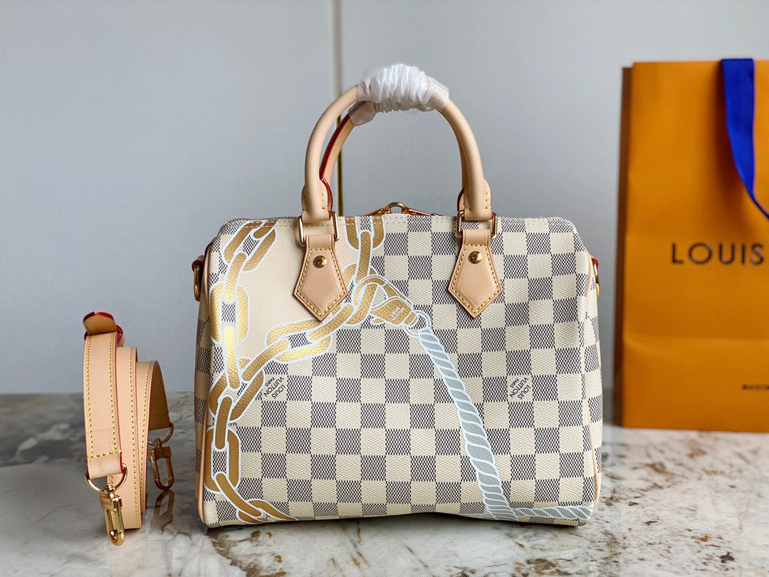 LV Speedy 25 White Checkerboard Nautical Series