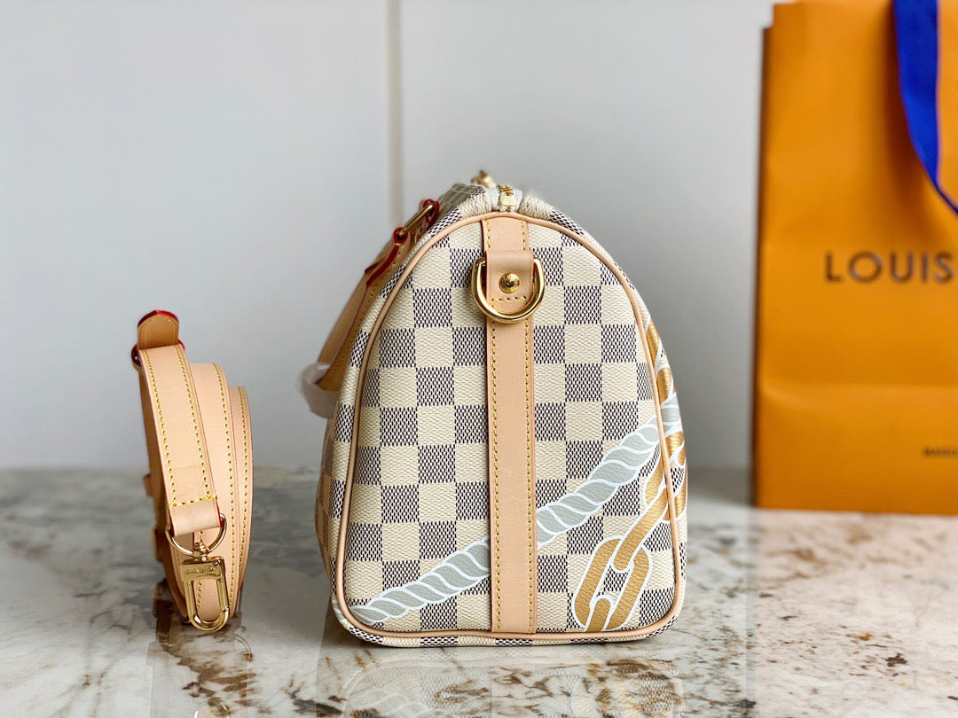 LV Speedy 25 White Checkerboard Nautical Series