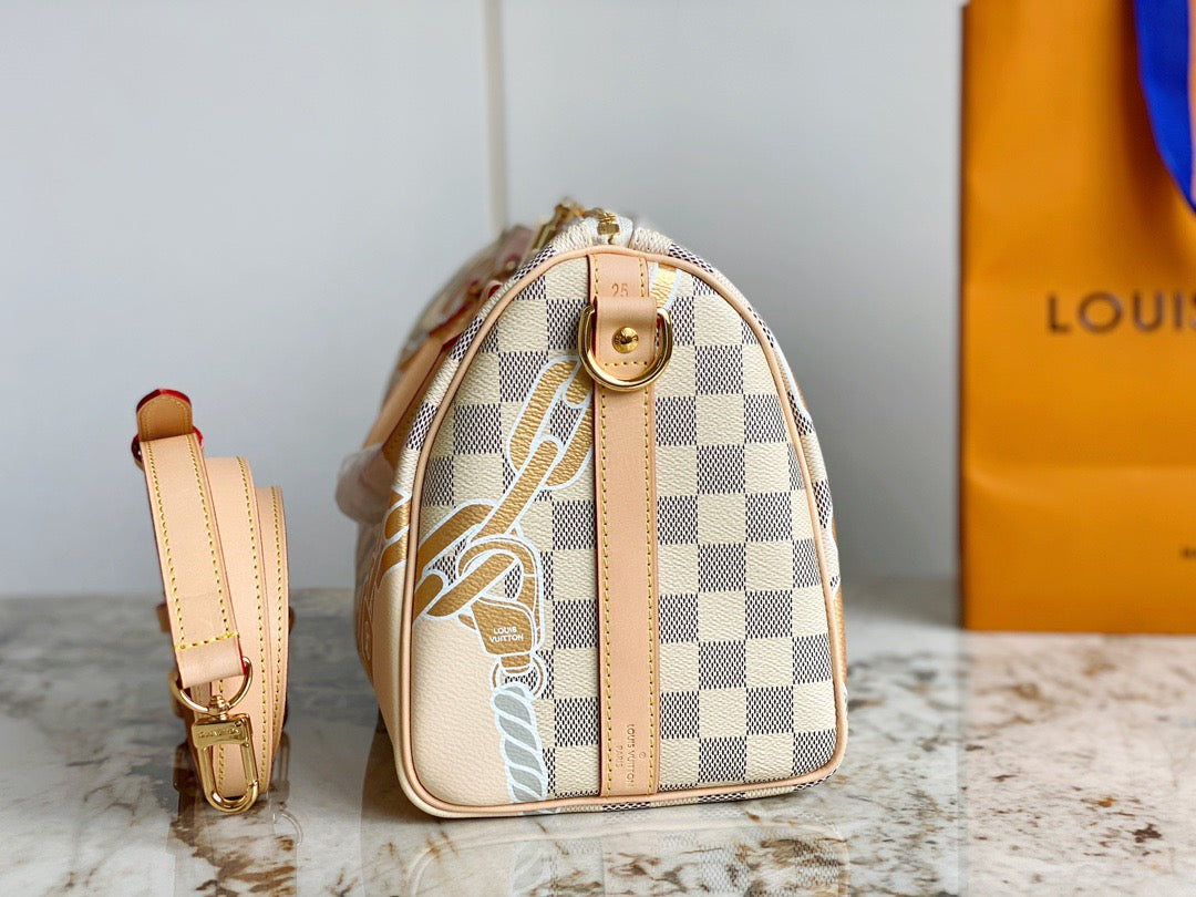 LV Speedy 25 White Checkerboard Nautical Series