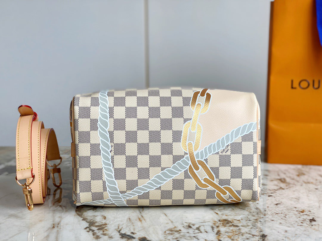 LV Speedy 25 White Checkerboard Nautical Series