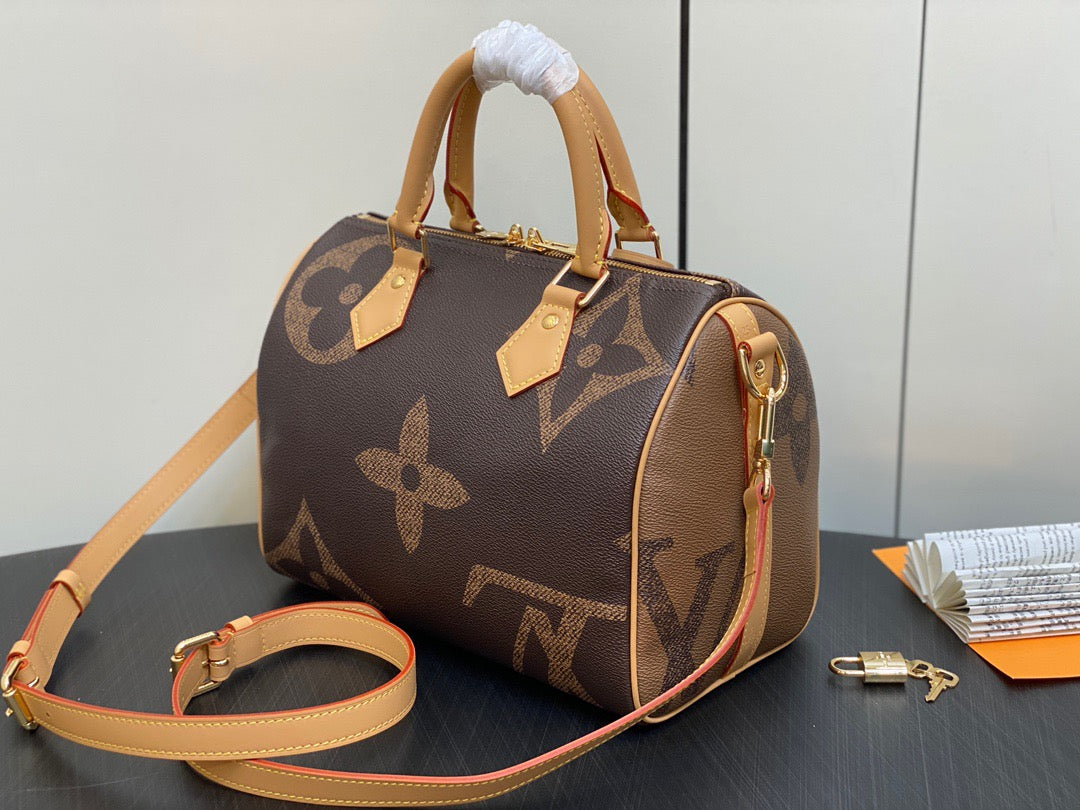 LV Speedy 25 Jungle Series Large Flower