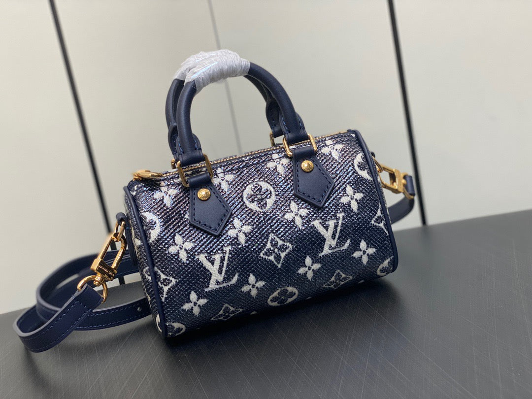 LV Speedy 16 In Denim Style