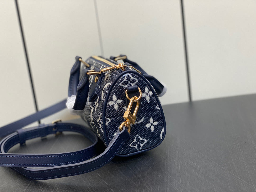 LV Speedy 16 In Denim Style