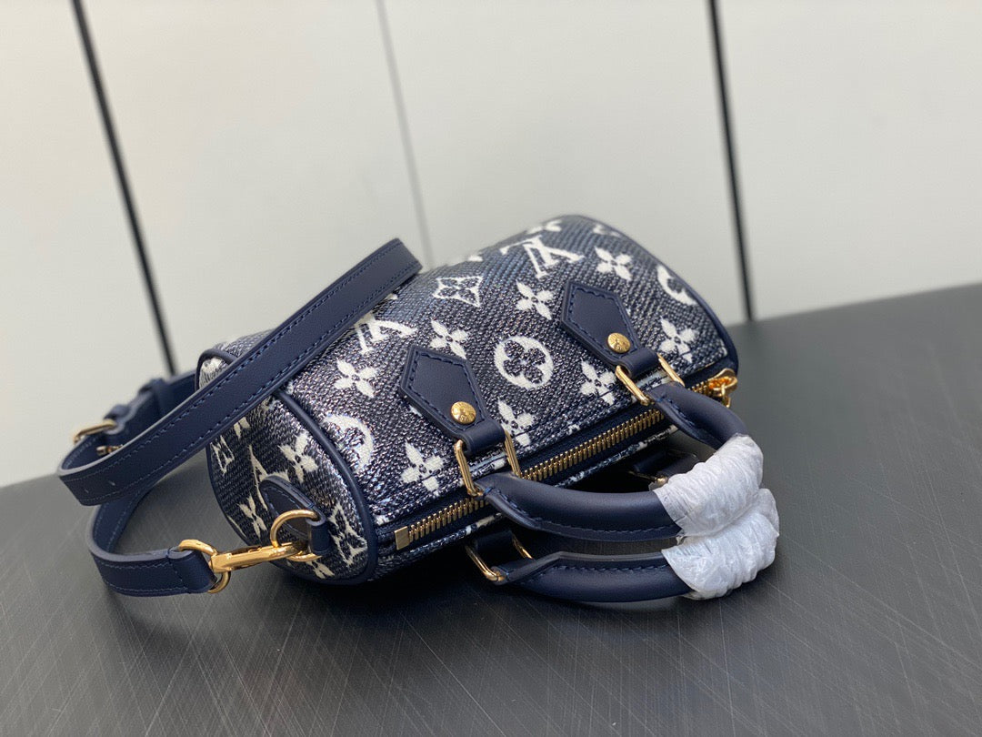 LV Speedy 16 In Denim Style