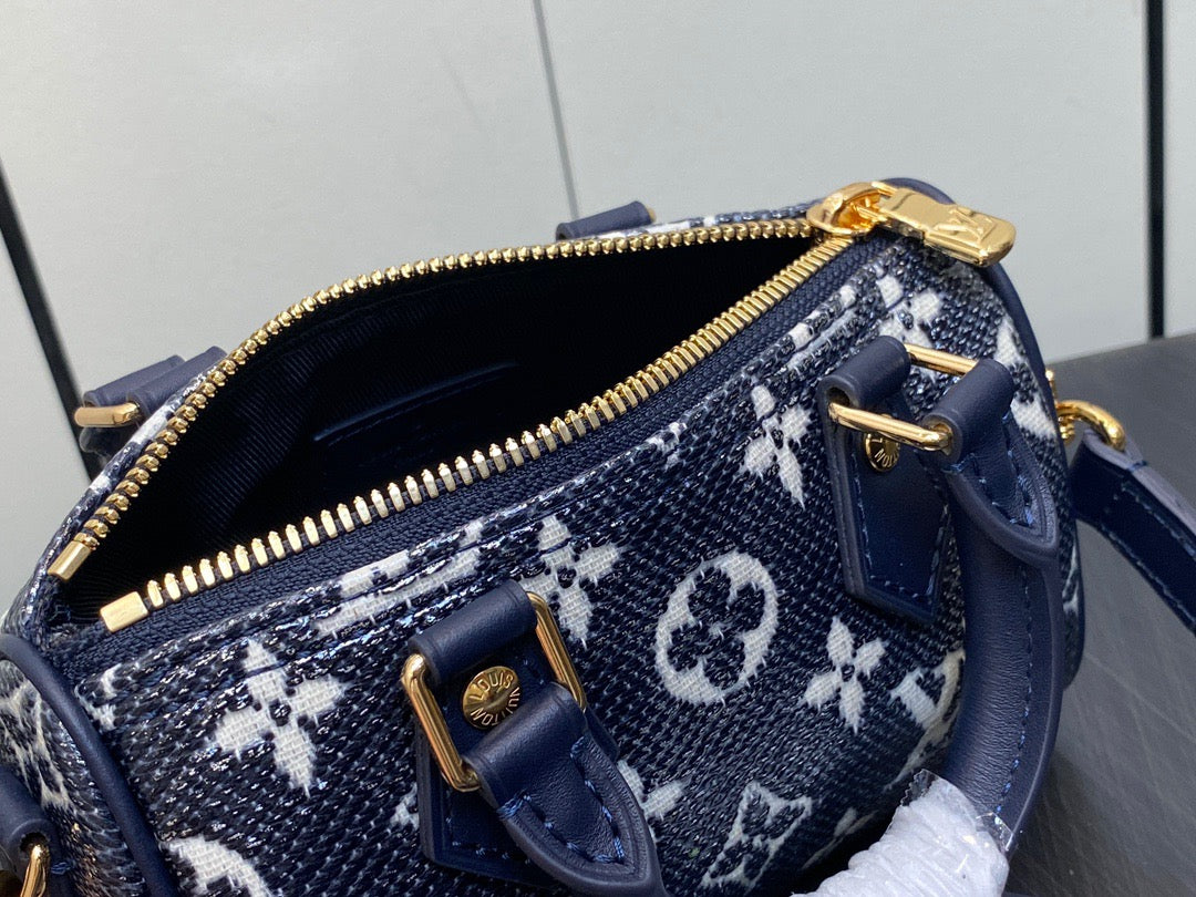 LV Speedy 16 In Denim Style