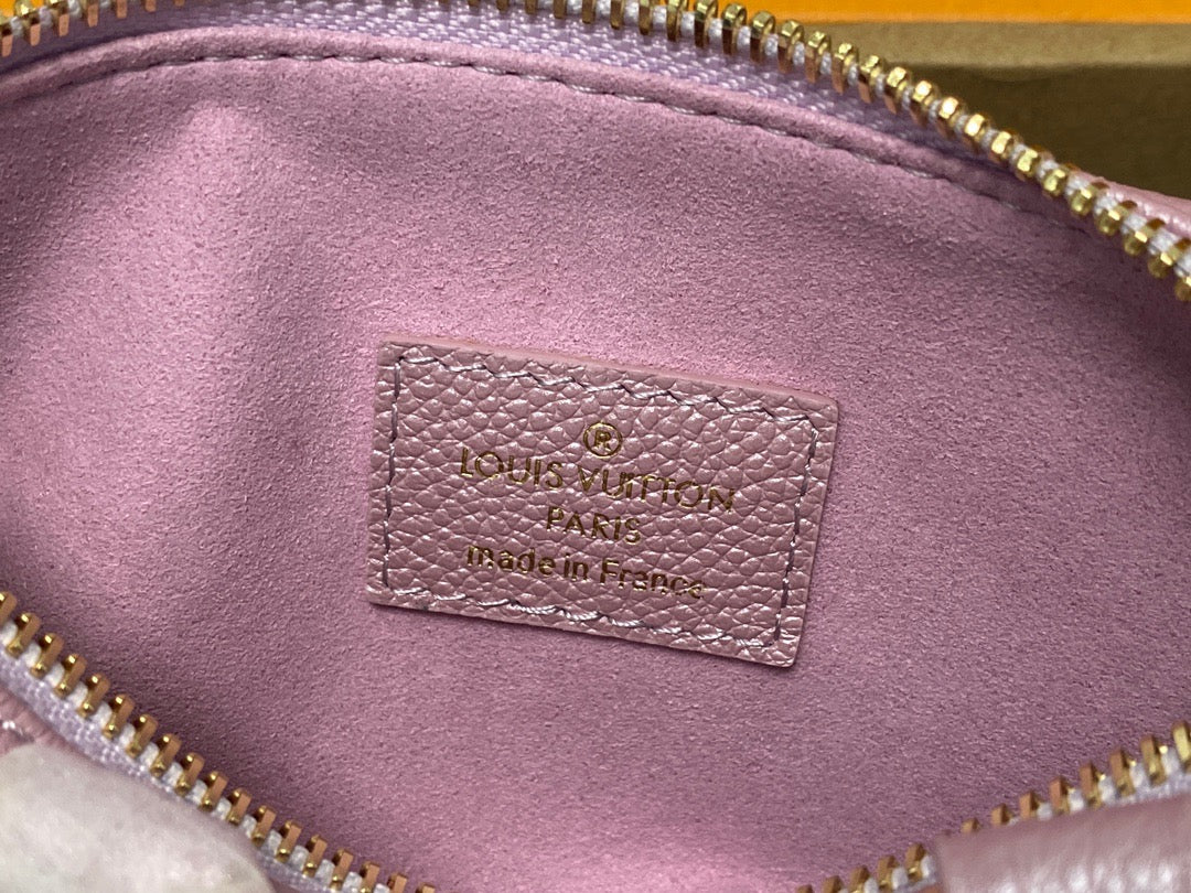 LV Speedy 16 In Pink Old Flower Embroidery Series