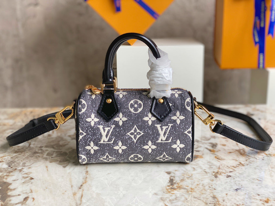 LV Speedy 16 Denim Presbyopia Model