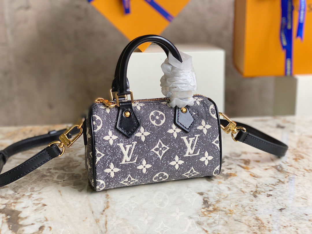 LV Speedy 16 Denim Presbyopia Model