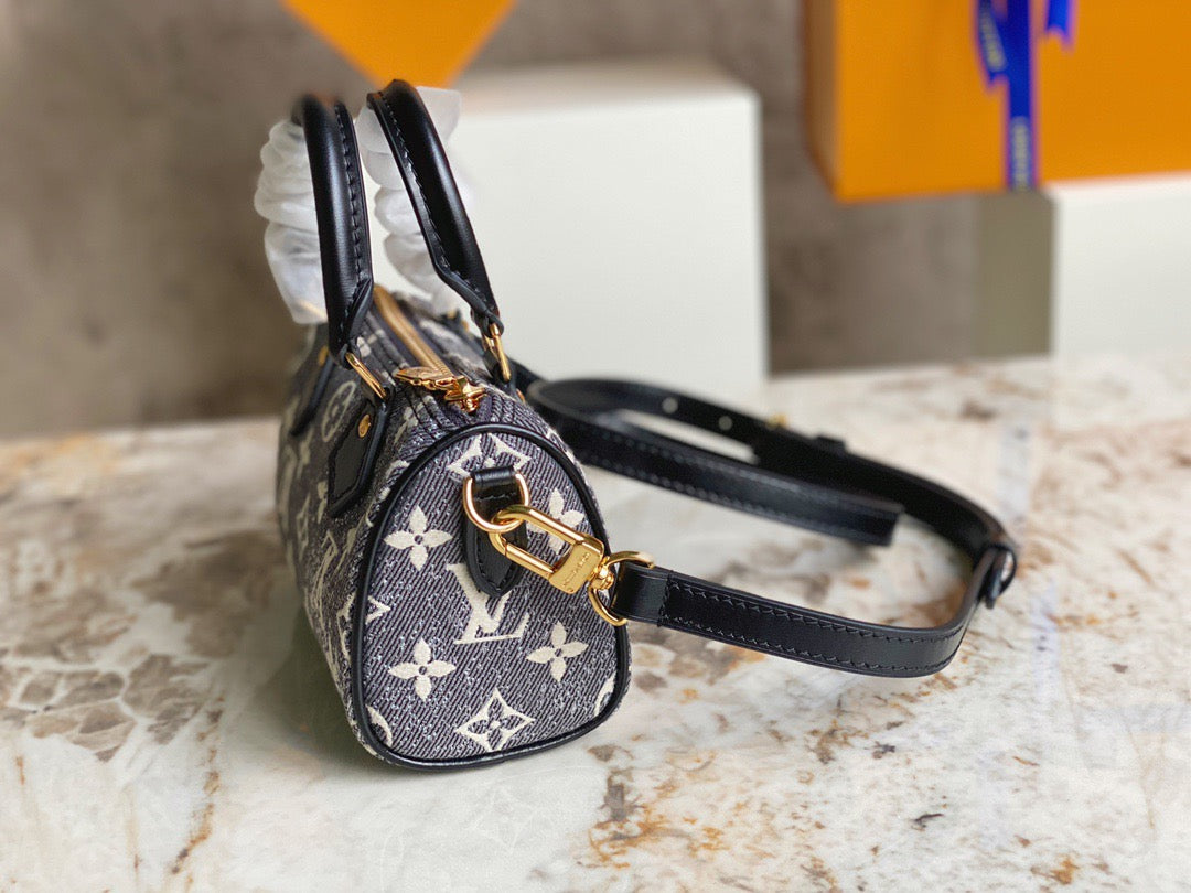 LV Speedy 16 Denim Presbyopia Model