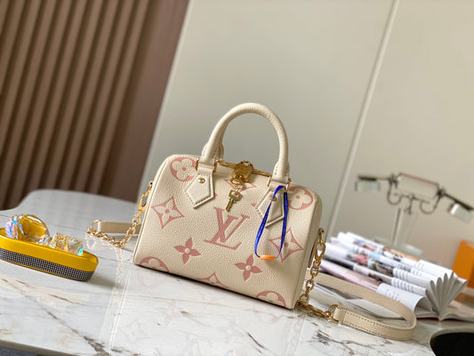 LV Speedy 20 Strawberry Cream Series