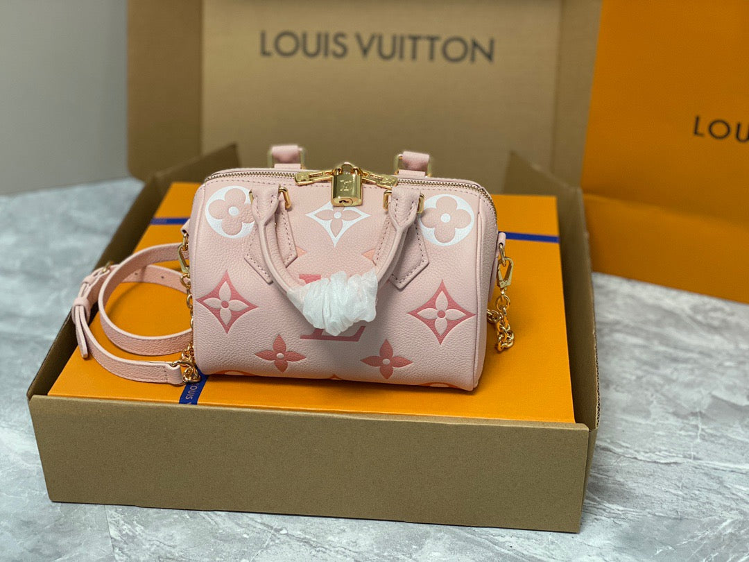 LV Speedy 20 In Pink Old Pattern