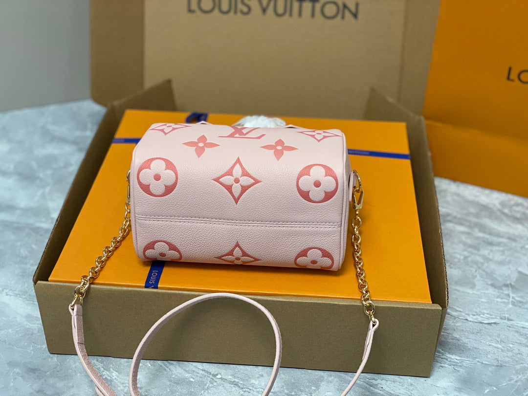 LV Speedy 20 In Pink Old Pattern