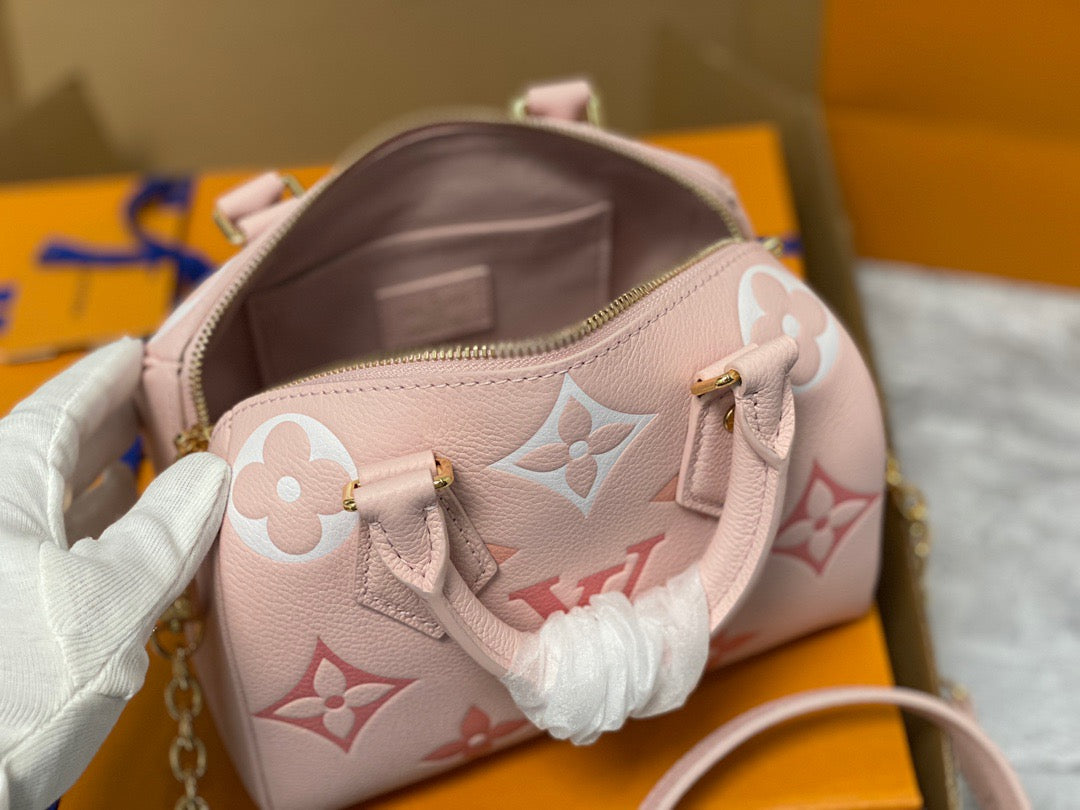 LV Speedy 20 In Pink Old Pattern