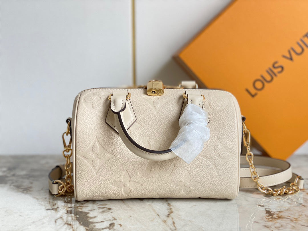 LV Speedy 20 Milky White Print Series