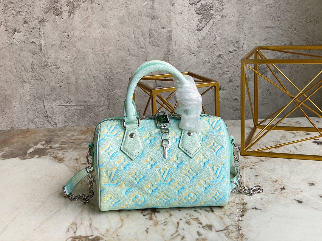 LV Speedy 20 In Mint Green Summer Star Series