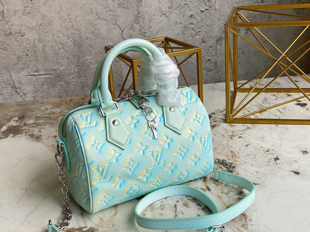 LV Speedy 20 In Mint Green Summer Star Series