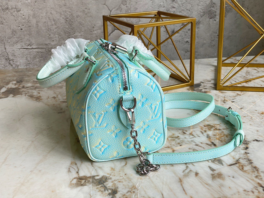 LV Speedy 20 In Mint Green Summer Star Series