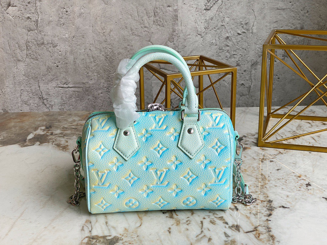 LV Speedy 20 In Mint Green Summer Star Series