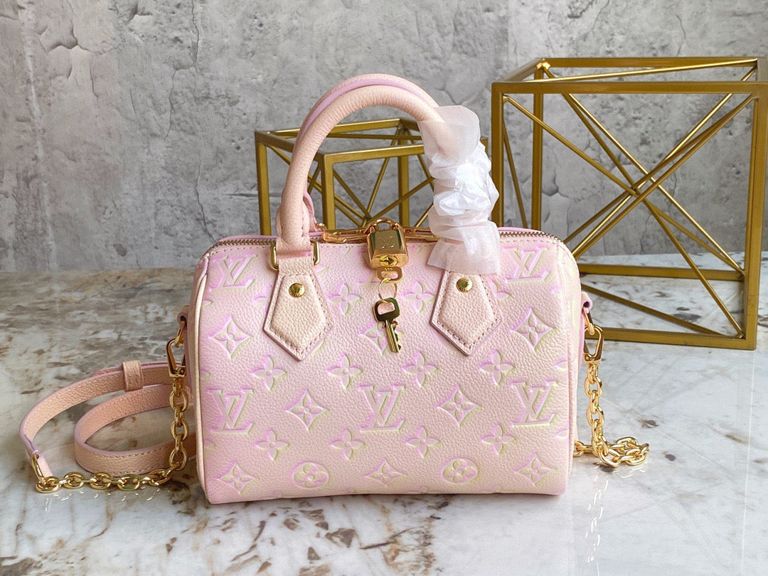 LV Speedy 20 In Pink Summer Star Series