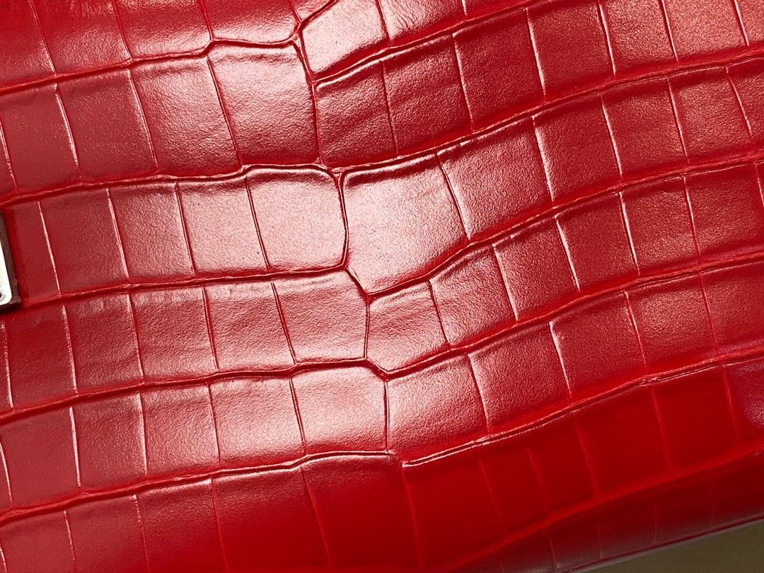 Louis Vuitton Side Trunk Red Leather